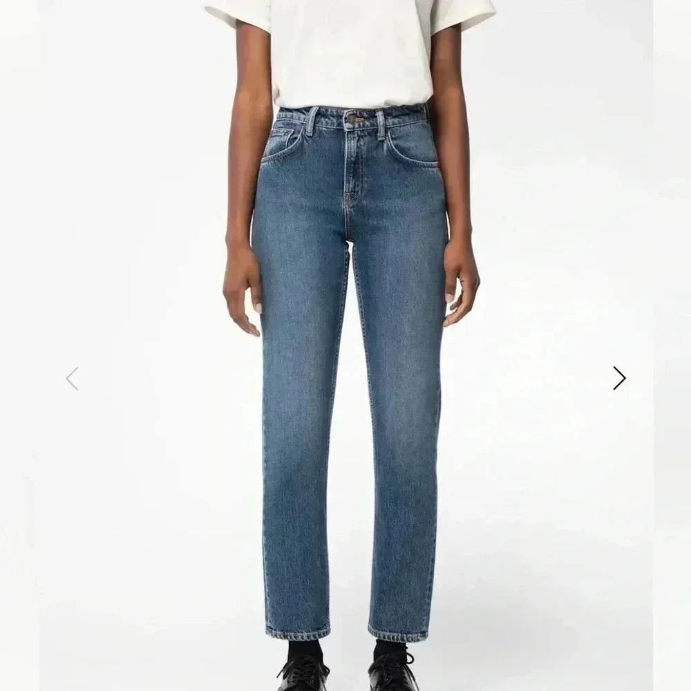 NWT Nudie Jeans Straight Sally Indigo Autumn Straight Leg
